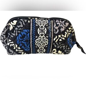 Vera Bradley Wedge Cosmetic Bag - Canterbury Cobalt